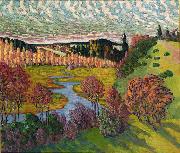 konrad magi Autumn landscape oil painting artist